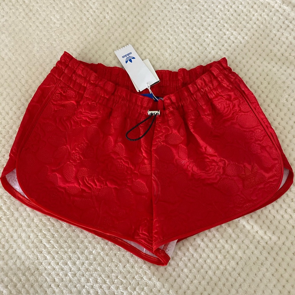 COPY - Bright Red Adidas Shorts